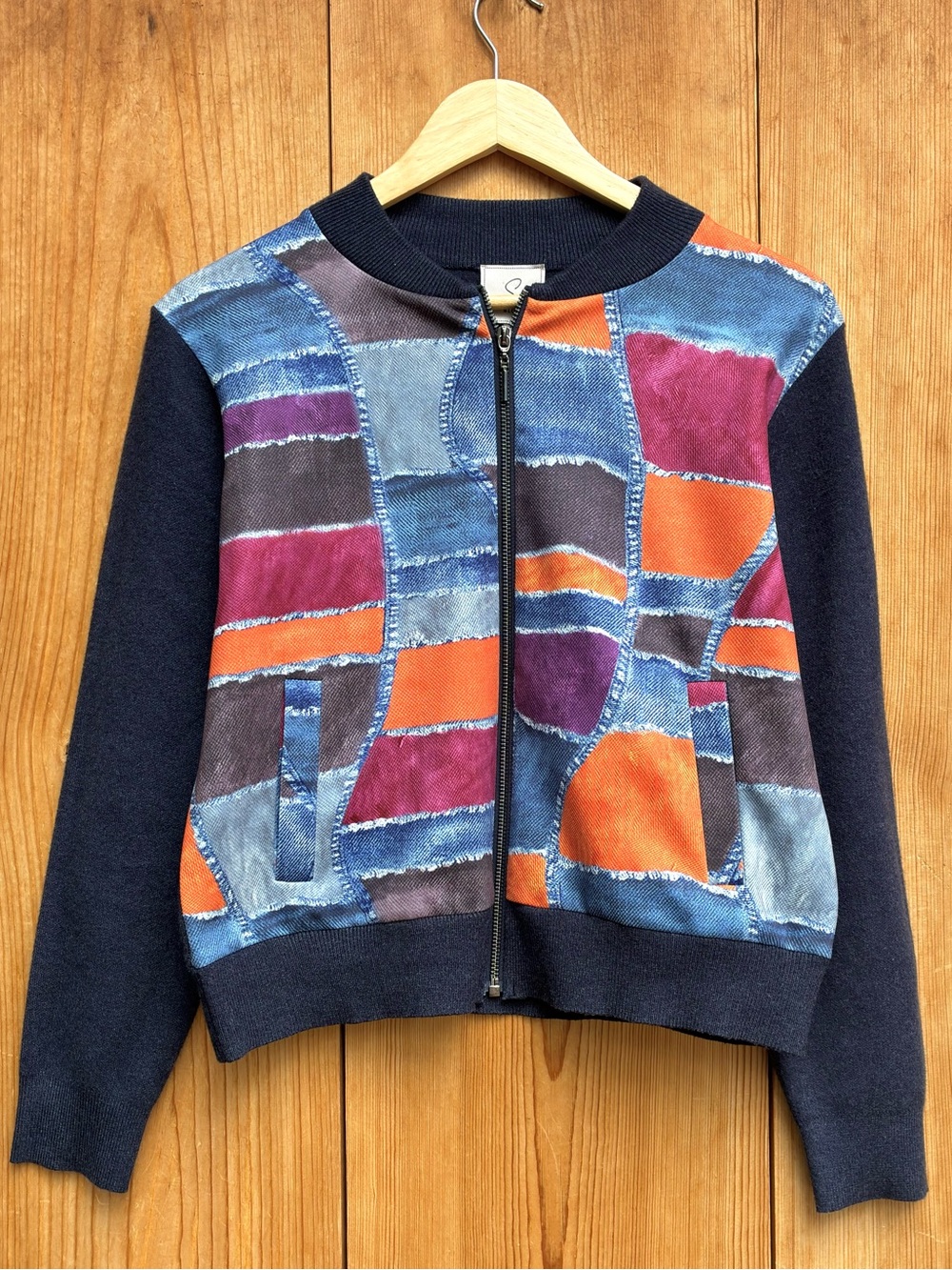 Sioni Printed Bomber Jacket Sz Medium